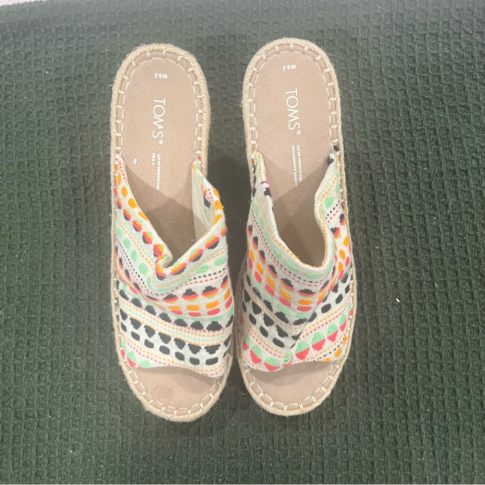 TOMS Women's Colorful Espadrille Slip-Ons